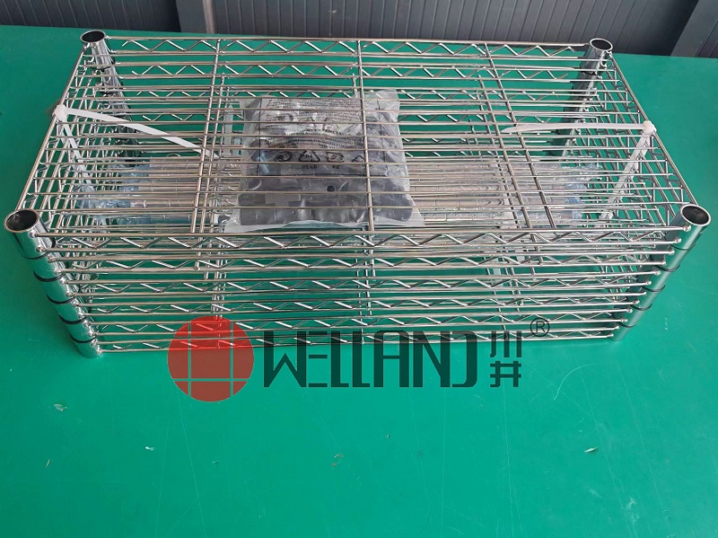 六層鍍鉻線網置物架電商包裝介紹6