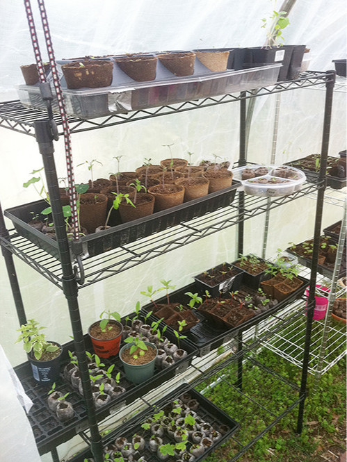 DIY多層園藝培育種植線網貨架