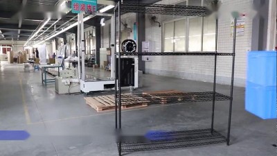 川井四層噴粉線網貨架安裝視頻